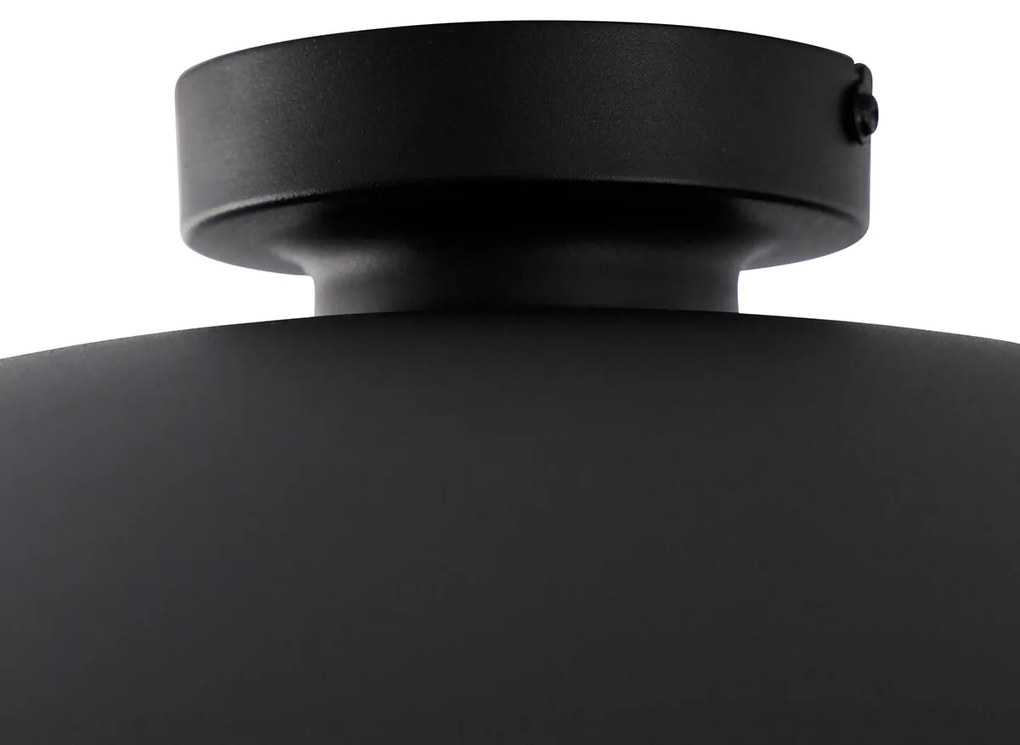 Интелигентен таванен аплик черен със злато 60 см с Wi-Fi A60 - Emilienne