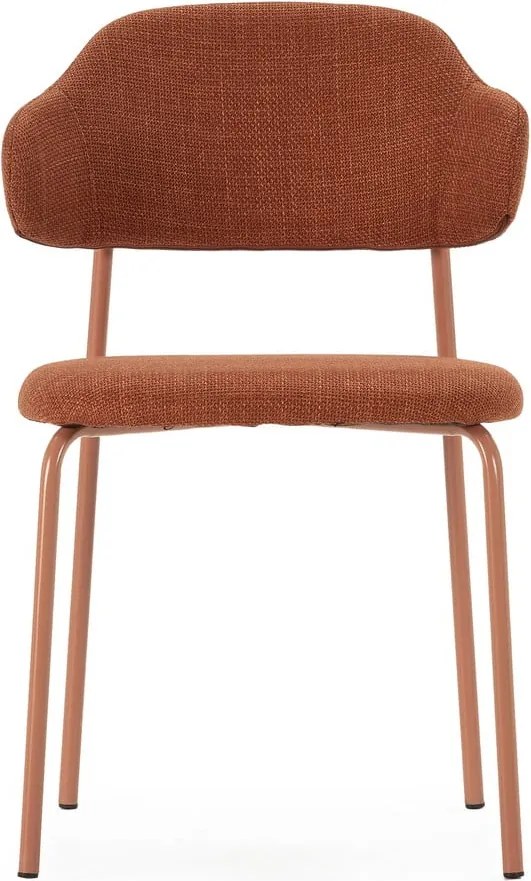 Трапезни столове в комплект от теракотени 4 бр. Adriel – Marckeric