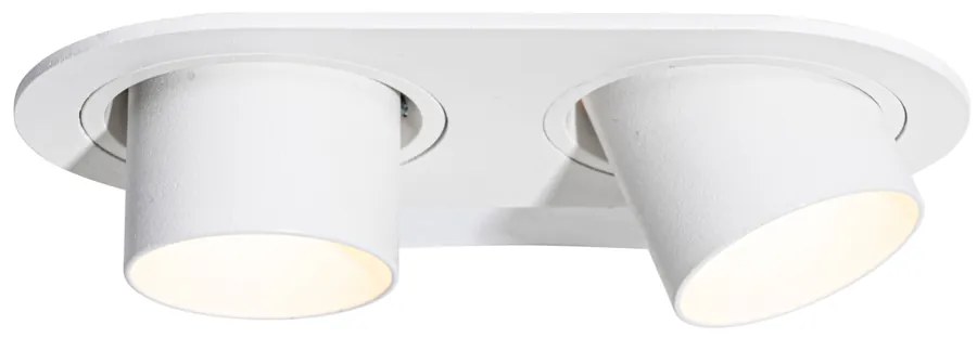 Комплект от 6 вградени спота бели GU10 35mm с наклон 2-Light - Installa