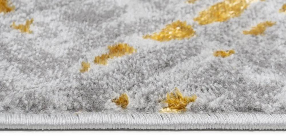 Модерен сиво-златист килим за интериора Ширина: 80 см | Дължина: 150 см