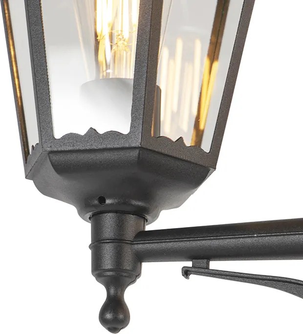 Селска външна лампа черна IP44 - New Orleans 3