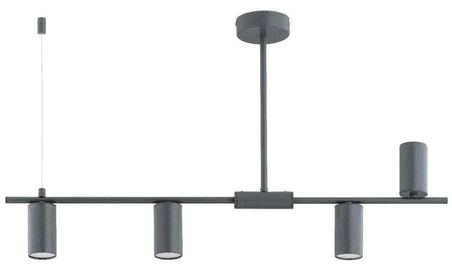 Висящ полилей URANOS 4xGU10/10W/230V сив