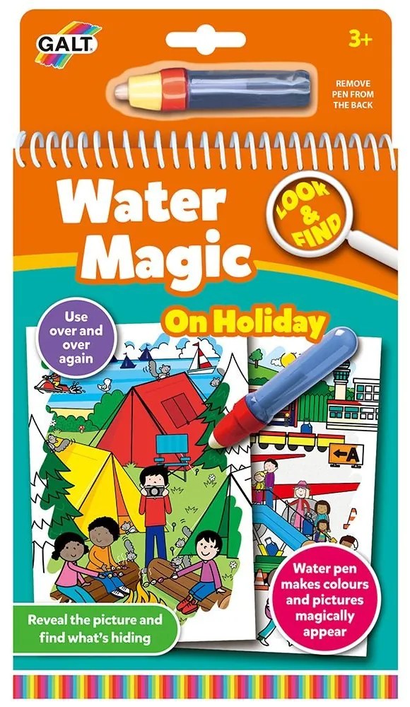 Galt - Бебешка книжка за рисуване с вода - ваканция