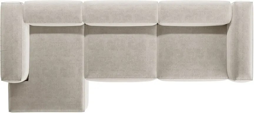 Бежов ъглов диван (ляв ъгъл) Bergamo – Cosmopolitan Design