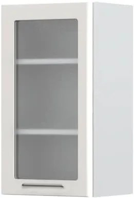 Висящ шкаф Modena V7-40-1KS with Витрина-White - Gray light