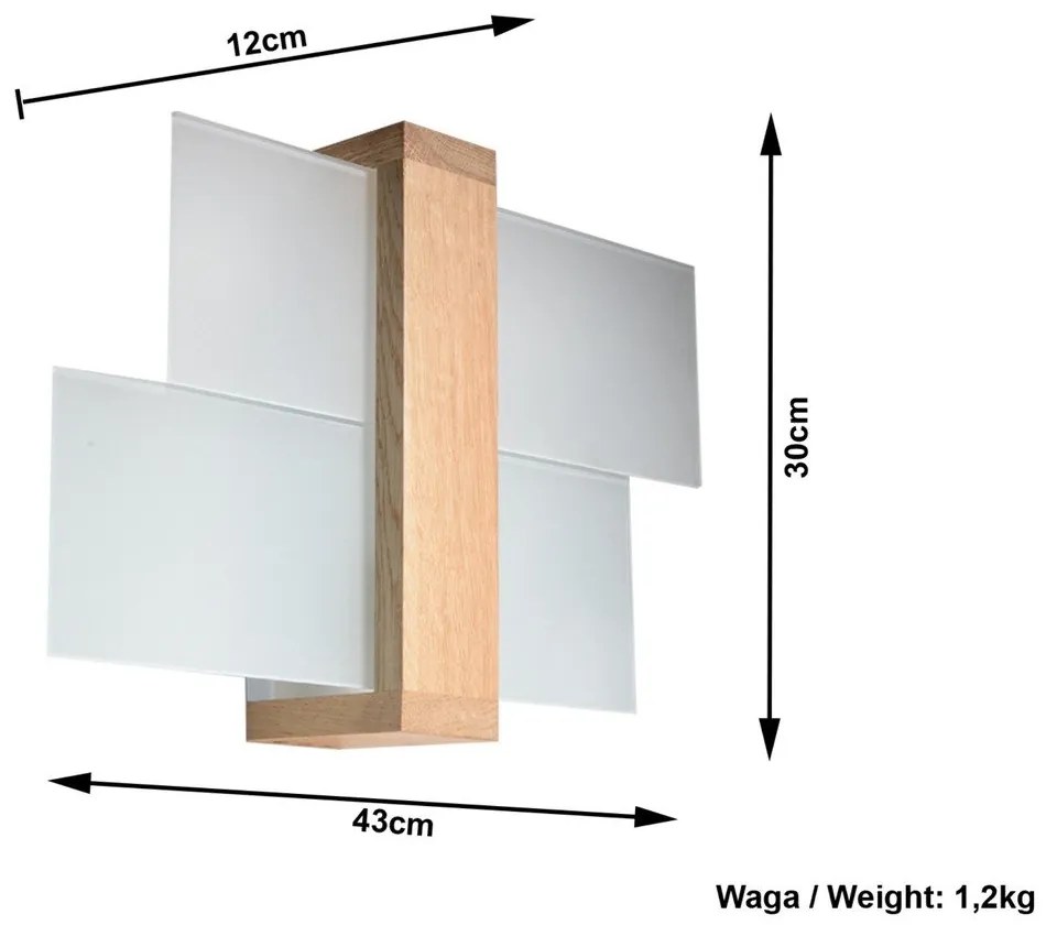 Стенна лампа Natural Leda - Sollux