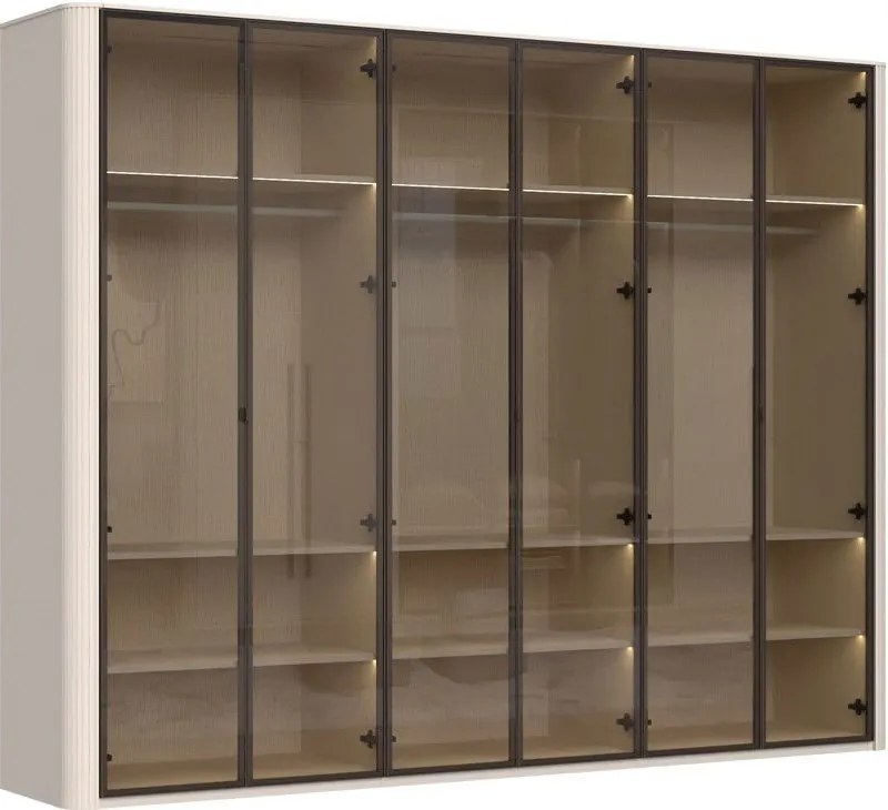 Гардероб Dutchess шесткрил стъкло