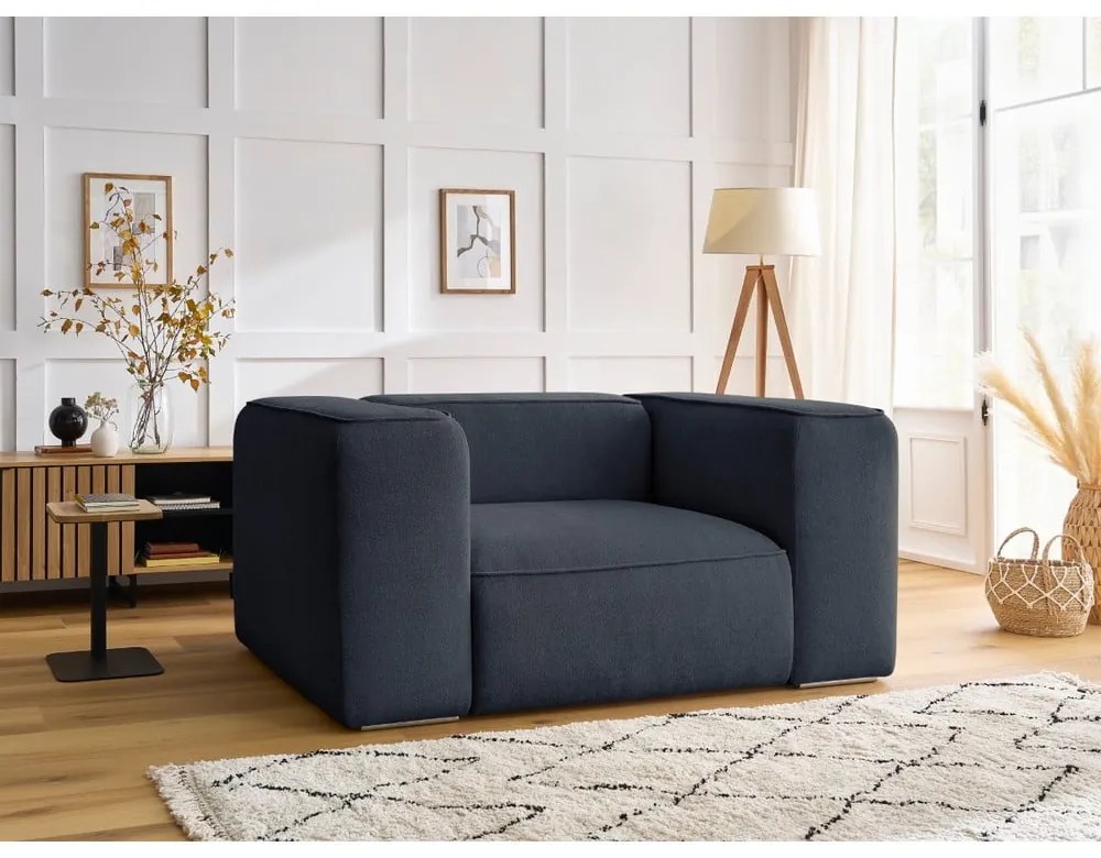 Тъмносиньо кресло Zephyr – Bobochic Paris