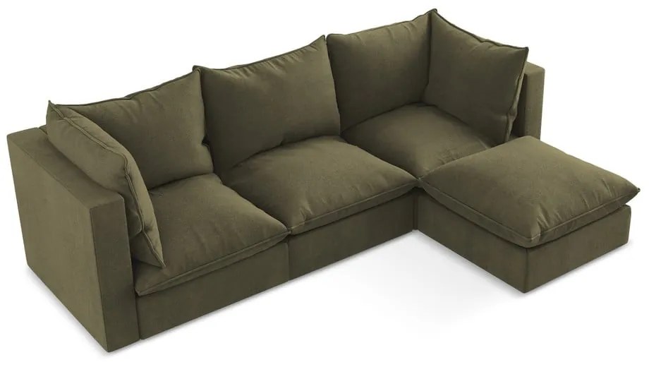 Ъглов диван в цвят каки (десен ъгъл) Manao – Makamii