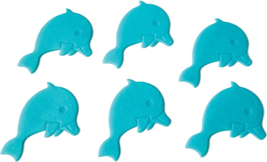 Детска противоплъзгаща подложка за вана 12x8 cm Dauphins – Spirella