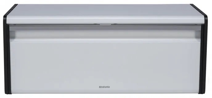 Кутия за хляб Brabantia Fall Front 1003246, 18 л, 46.5х25 см, Стенен монтаж, Без пръстови отпечатъци, Бял
