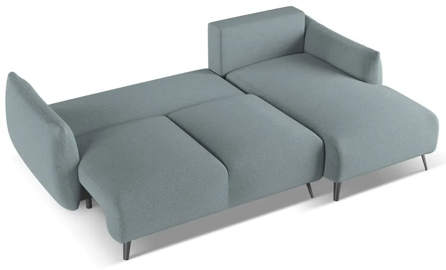 Светлосин ъглов диван (десен ъгъл) Malie – Makamii