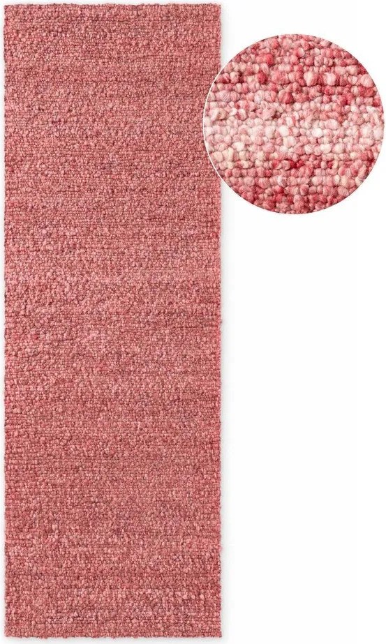 Тъмнорозова ръчно изработена пътека от букле 80x200 cm Notting Hill Portobello – Ted Baker