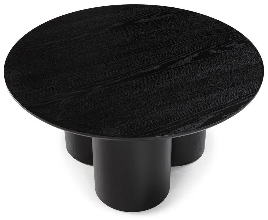 Черна кръгла масичка за кафе ø 80 cm Lua – MOME