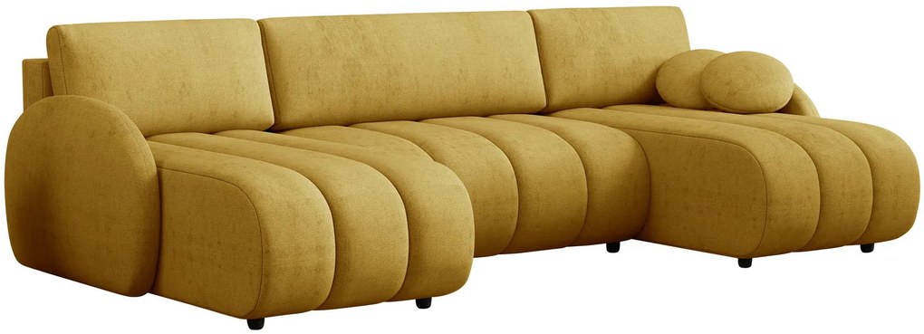 Ъглов диван Zara U-Жълто