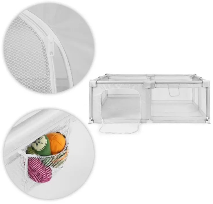 Детска кошара - сух басейн, детска площадка + чанта за носене Ширина: 140 см | Дължина: 200 см