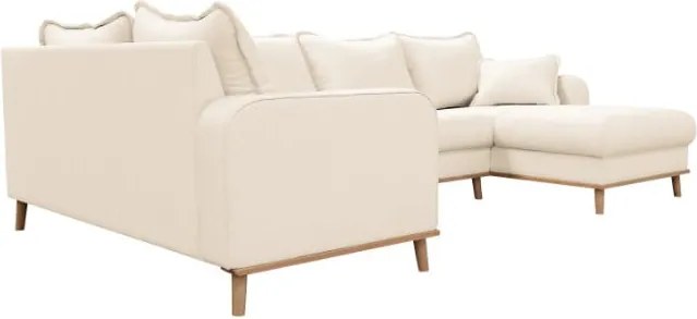 Кремав ъглов диван (десен ъгъл) Beata - Ropez