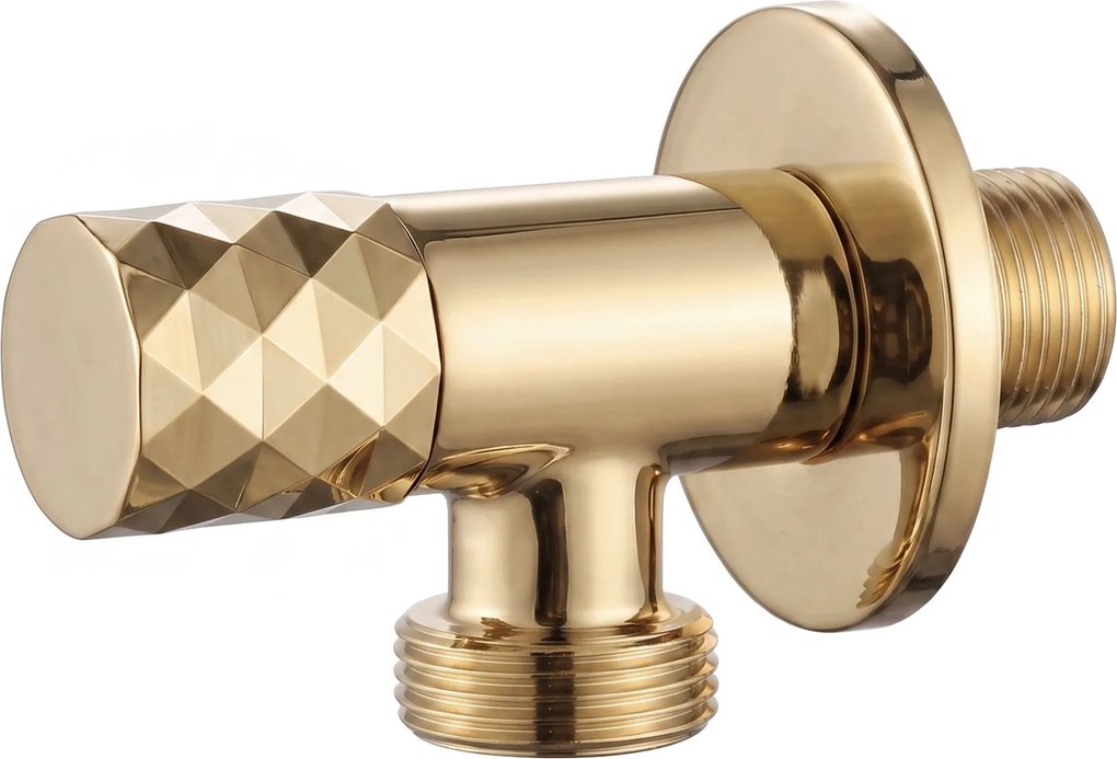 Ъглов вентил Diamond 03 1/2" x 3/4"Gold