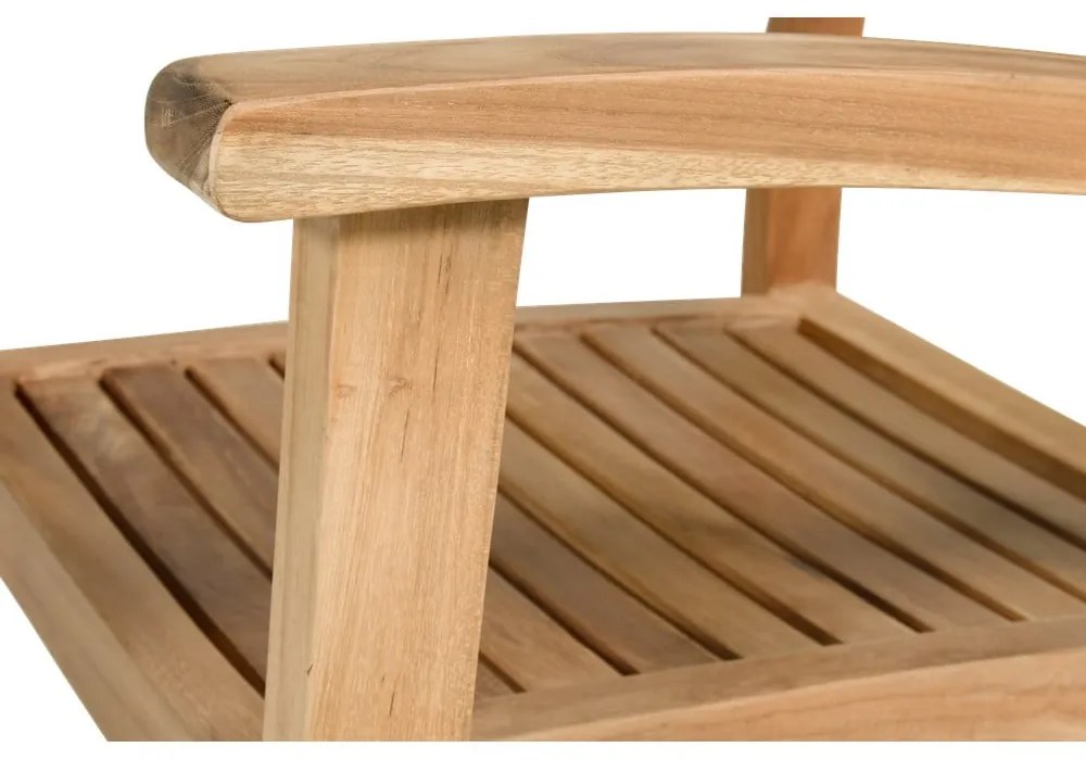 Градински стол от масивно дърво в естествен цвят Sunderland – Hartman