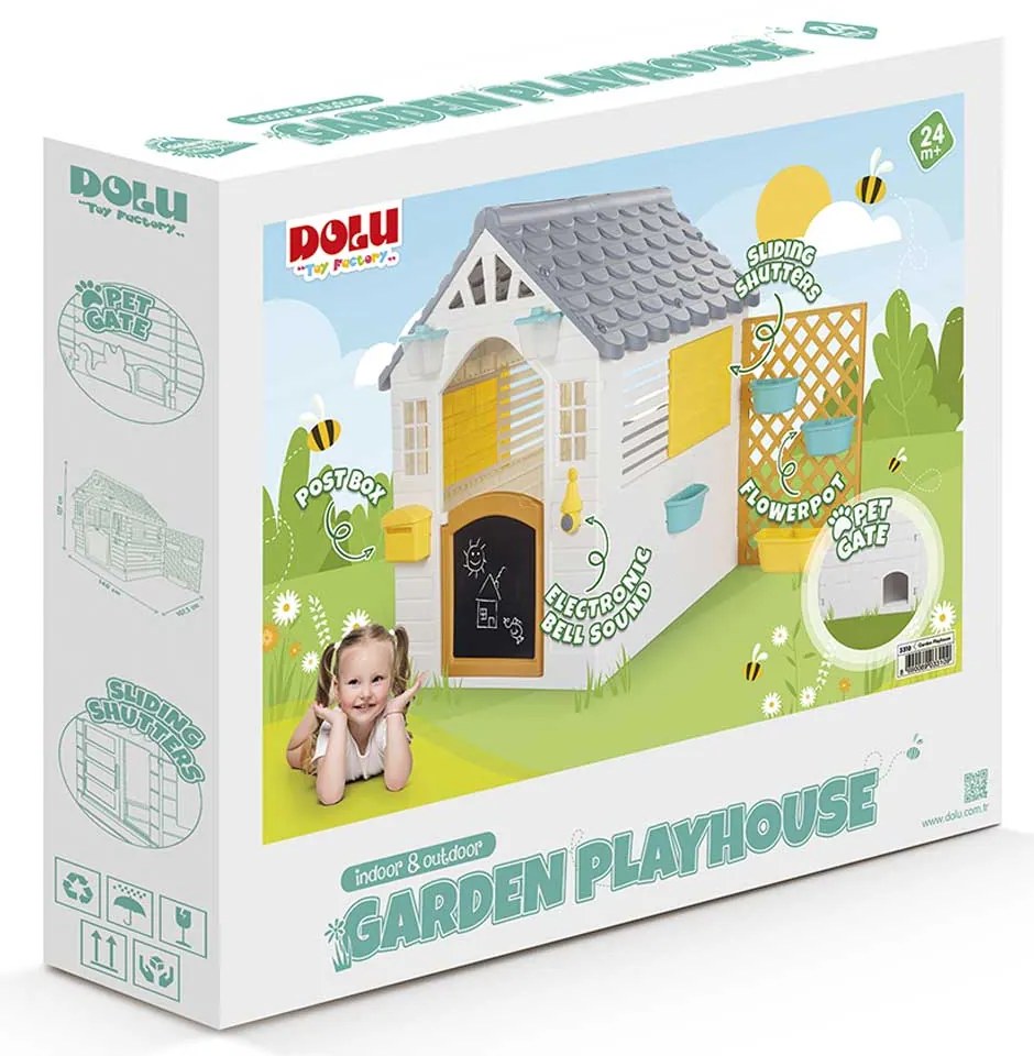 DOLU Градинска къща с ограда GARDEN PLAYHOUSE