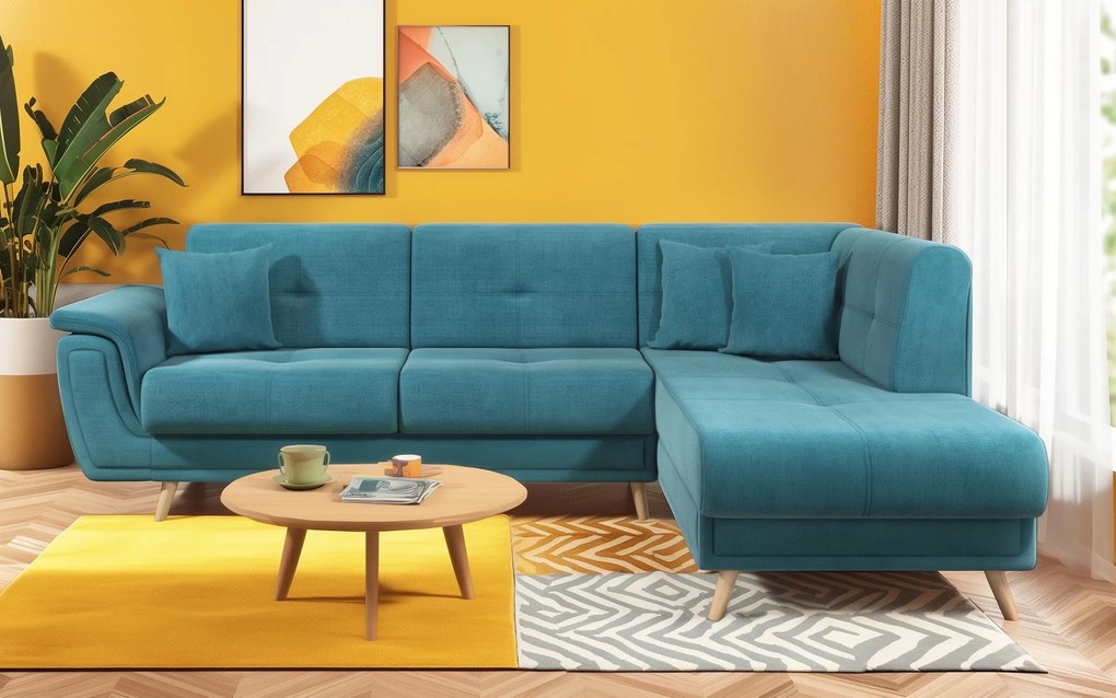 Разтегателен ъглов диван + клик-клак механизъм Принцес Премиум