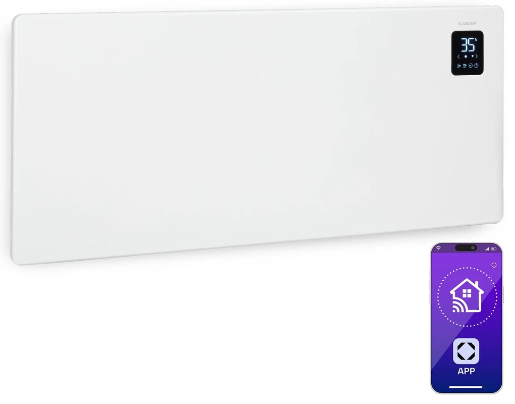 Klarstein Bansin Smart 2500, конвектор, 2500 W, управление през апликация