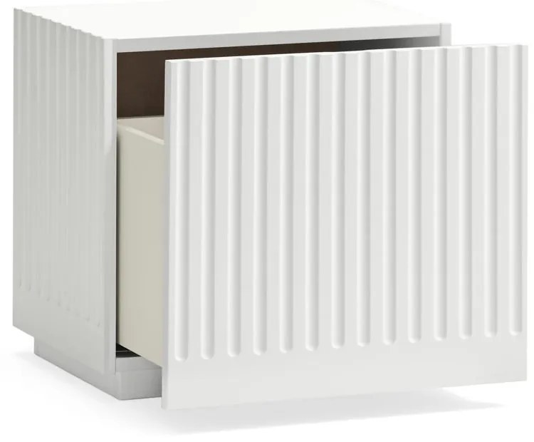 Бяло нощно шкафче Doric - Teulat