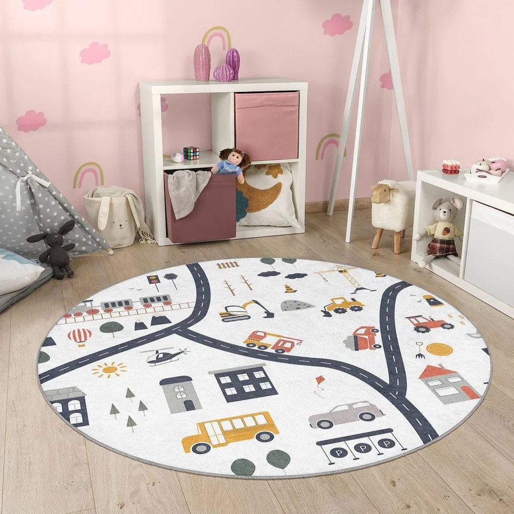 Детско килимче за игра подходящо за пране ø150 cm World Around Me – Mila Home