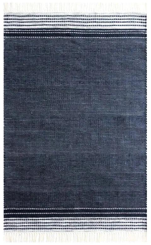 Тъмносин двустранен килим за открито, изработен от рециклирана пластмаса , 120 x 180 cm Civil - Green Decore