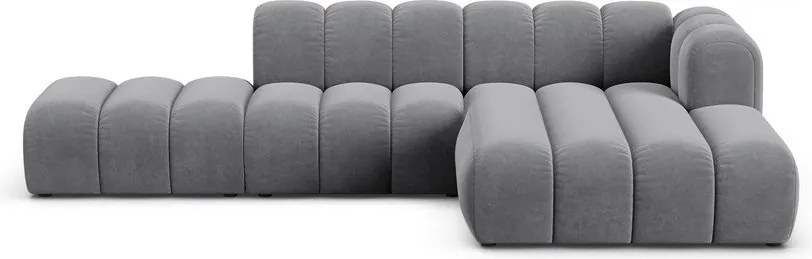 Светлосив ъглов диван (десен ъгъл) Lupine – Micadoni Home