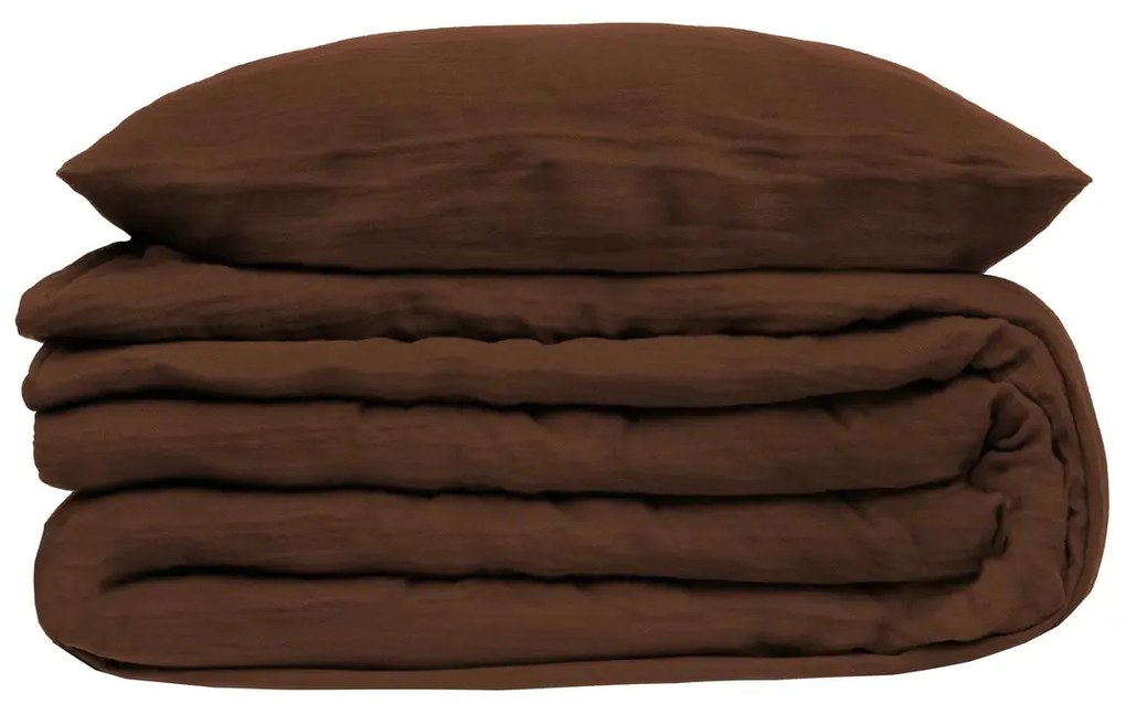 Спално бельо atmosphera Origines, 260x240 cm, Памук с ефект лен - Бял