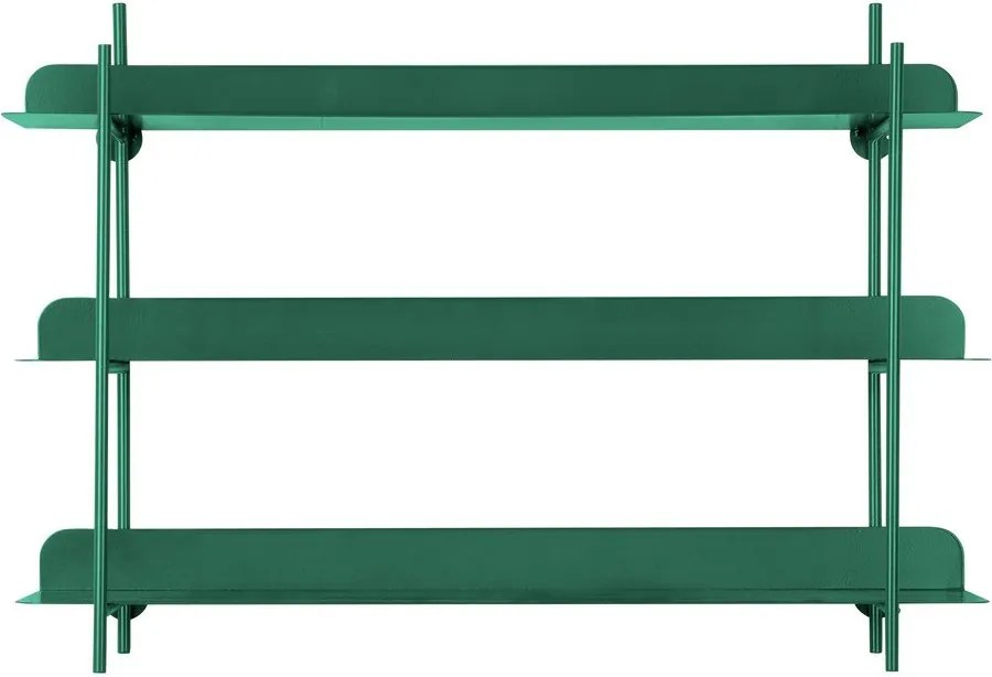 Зелен на няколко нива метален стенен рафт 60 cm Cool Retro – PT LIVING