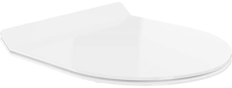 Mexen тънка, меко затваряща се седалка, дуропласт, бял гланц - 39010100