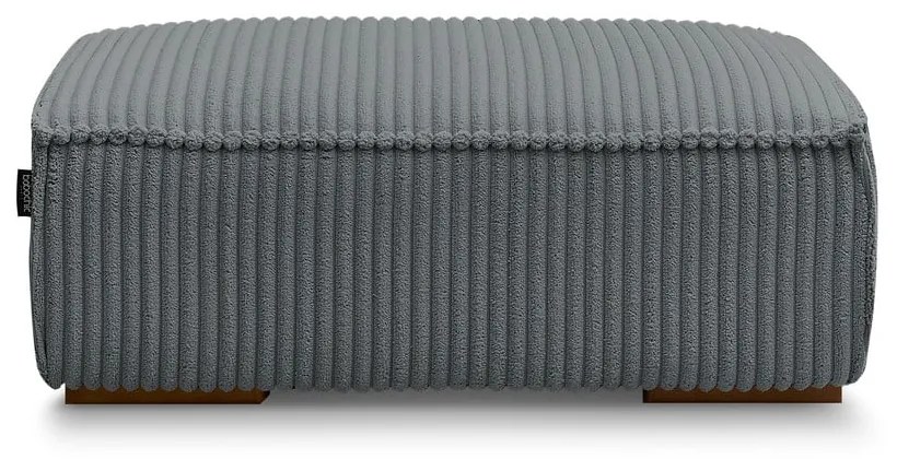 Тъмносива табуретка от рипсено кадифе Chelsea – Bobochic Paris