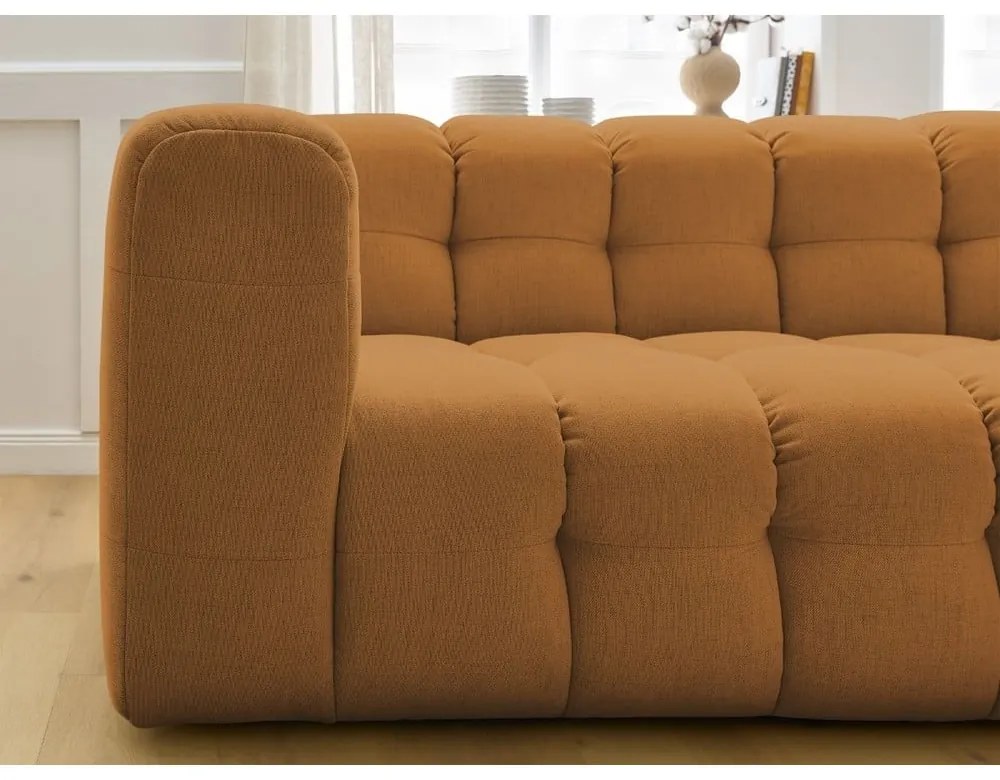 Ъглов диван в цвят жълта охра (десен ъгъл) Cloud – Bobochic Paris