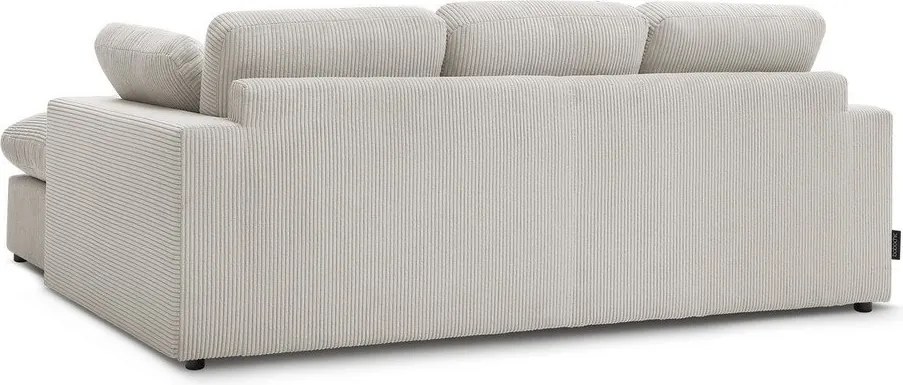 Бежов ъглов диван от рипсено кадифе Belair – Bobochic Paris