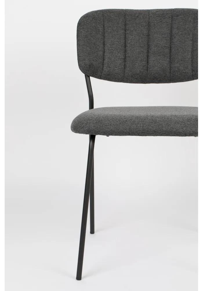 Тъмносиви трапезни столове в комплект от 2 броя Jolien - White Label