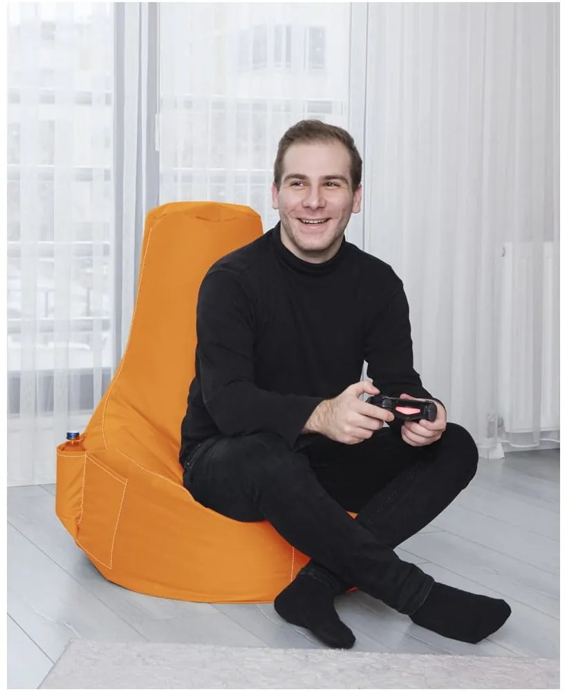 Оранжев пуф EVA Sport - Floriane Garden