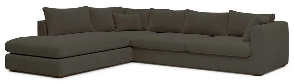 Тъмносив ъглов диван (ляв ъгъл) Comfy - Scandic
