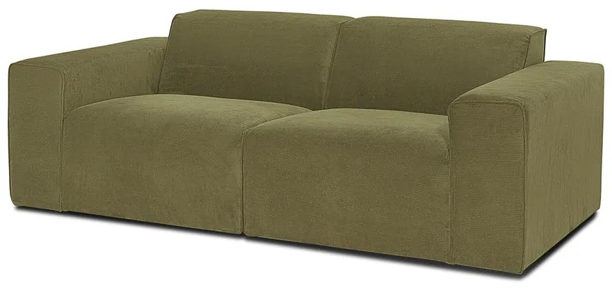 Зелен велурен диван 202 cm Sting - Scandic