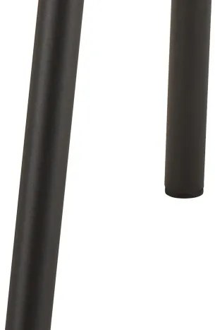 ФИОРА Тъмносив (тъкан Апиа 458) / черни крака – МОДЕРЕН ТАПИЦИРАН С ЧЕНИЛ СТОЛ ЗА ДНЕВНА/ТРАПЕЗАРИЯ