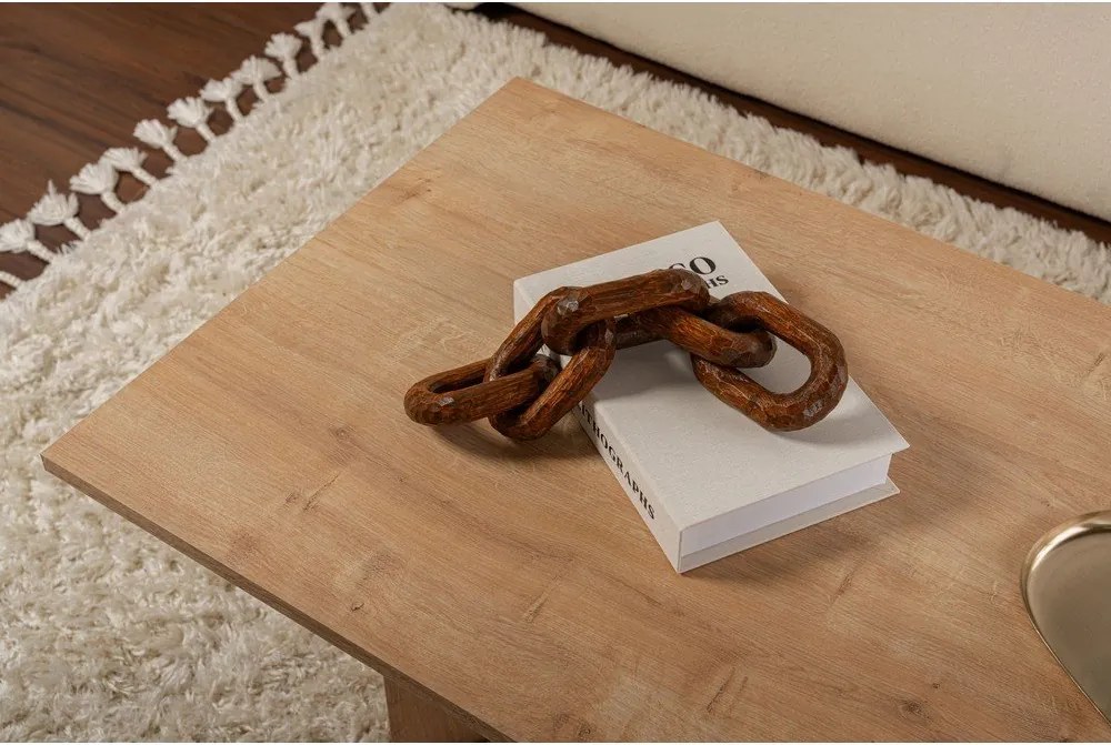 Масичка за кафе от декор от дъб в естествен цвят 60x119 cm Sabin – Kalune Design