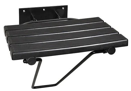 Седалка за душ 44x46 см черна