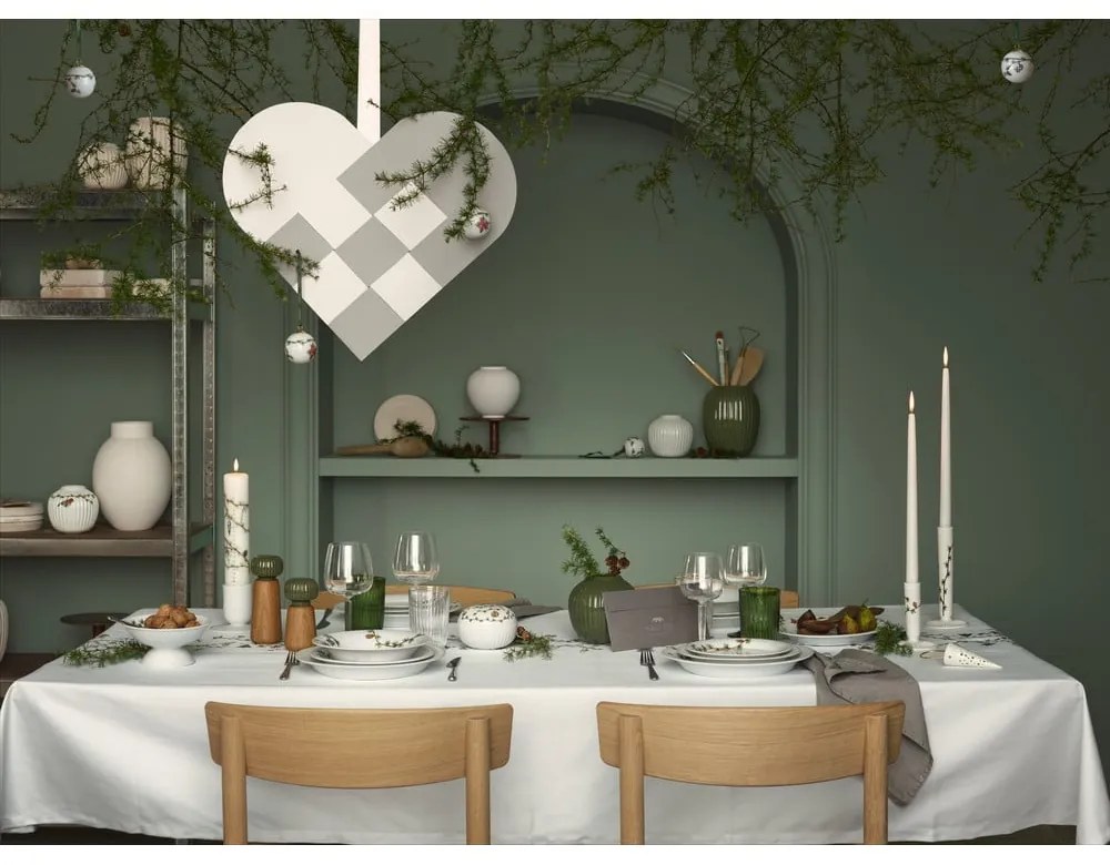 Бяла керамична висяща декорация Конус, височина 14,5 cm Nobili - Kähler Design