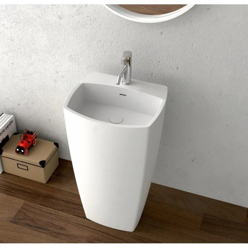 Масивен умивалник за баня ICB 5042W, Inter Ceramic