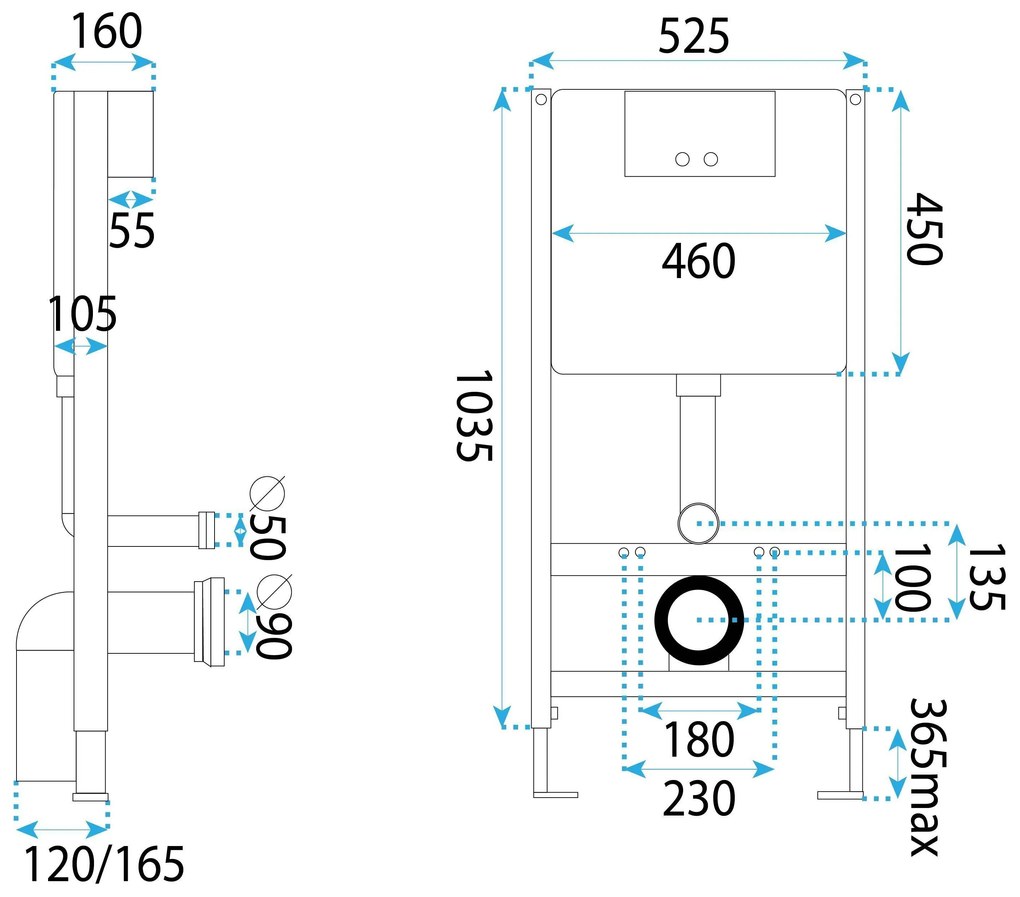 КОМПЛЕКТ СТЕЛАЖ ЗА ВГРАЖДАНЕ Е K011A-Q Rea HD Chrome