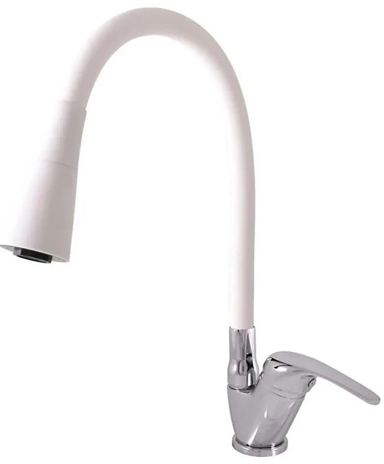 RAV Slezák SA006.0/13CB - Смесител за мивка SAZAVA 35,6 cm бял/лъскав хром