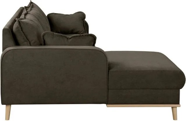 Кафяв ъглов диван (ляв ъгъл) Beata - Ropez