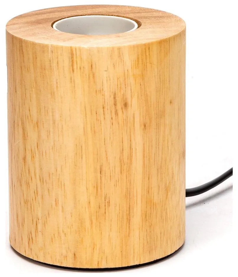 Aigostar - Настолна лампа 1xE27/60W/230V каучуково дърво