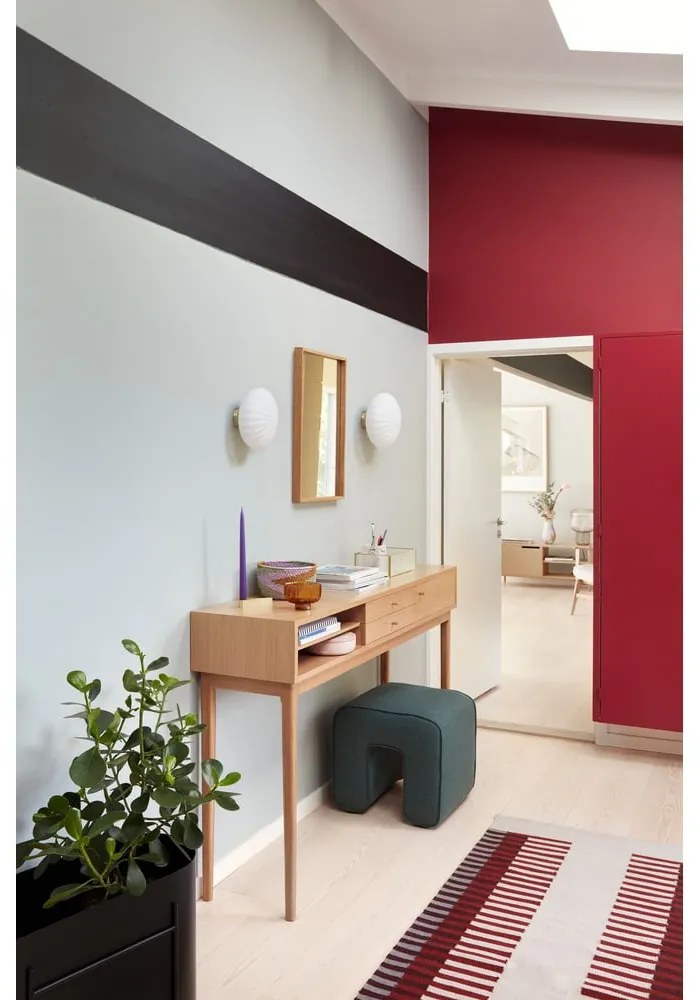 Бяла стенна лампа Kumu – Hübsch